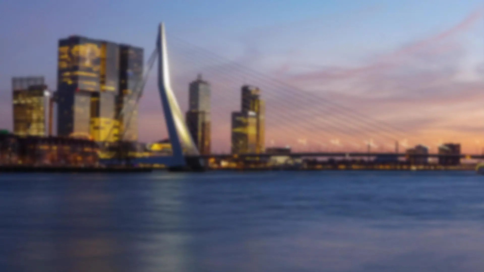 Achtergrond Rotterdam skyline