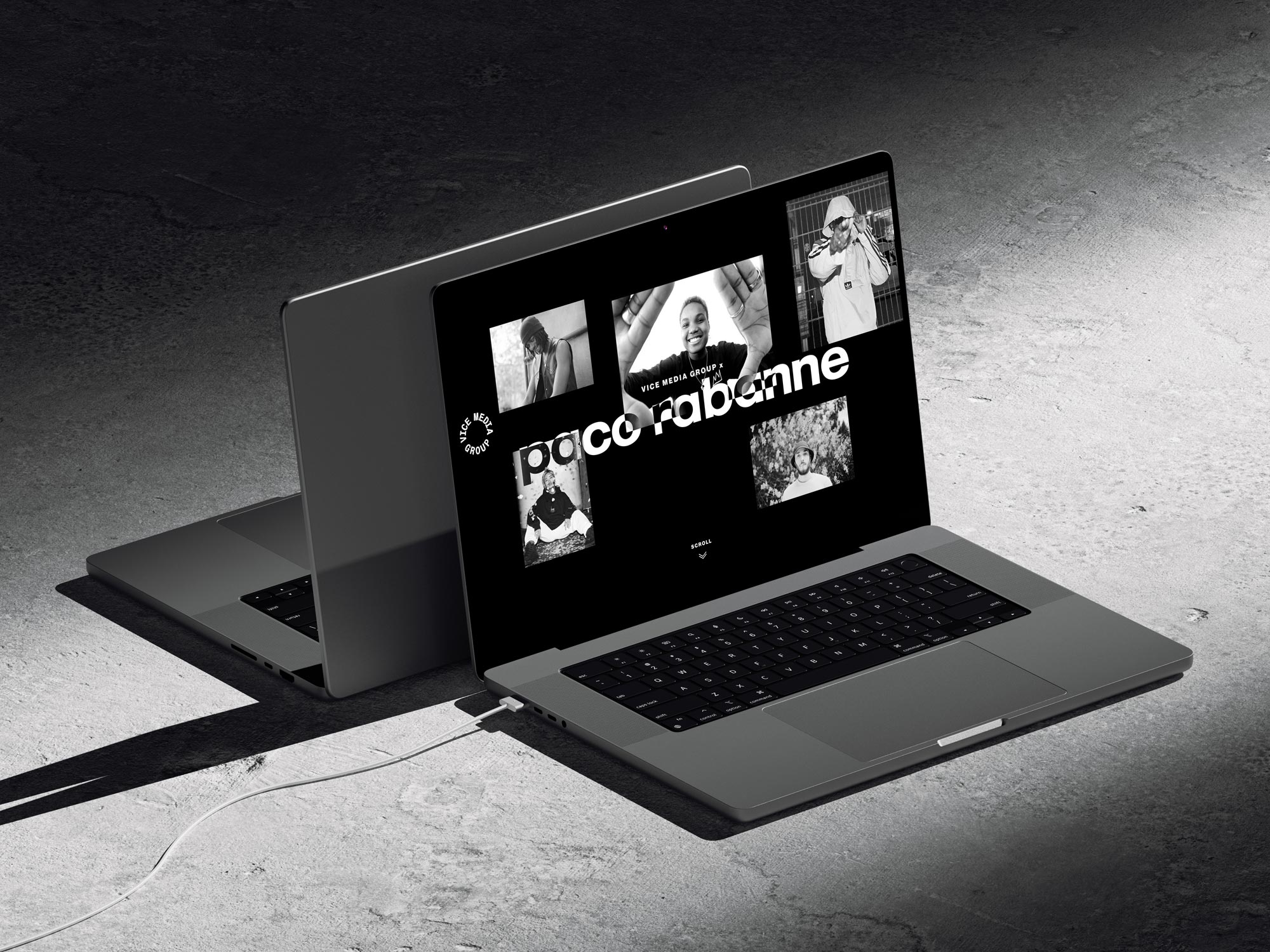 Mockup Paco Rabanne landingspagina