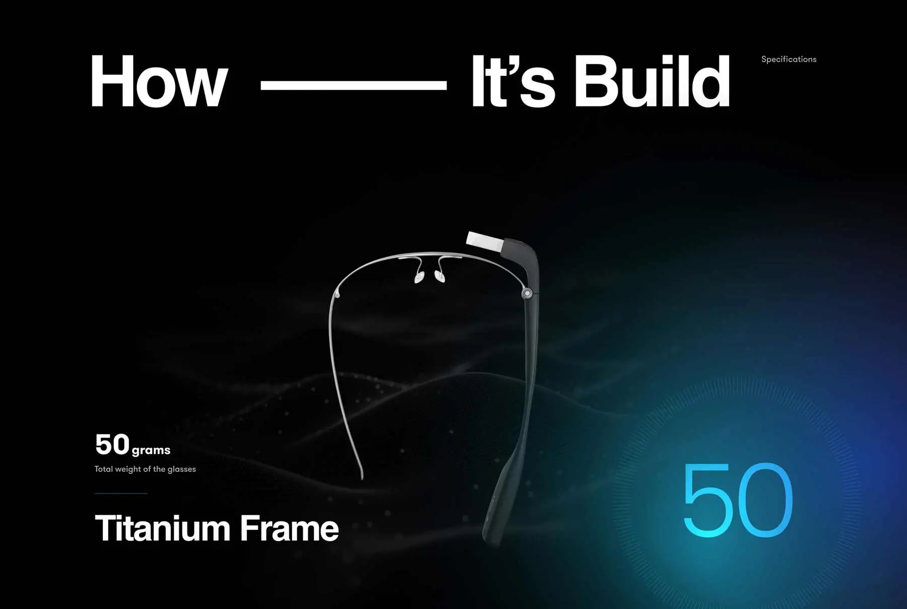 Product details met 3D animerende bril - Envision homepagina
