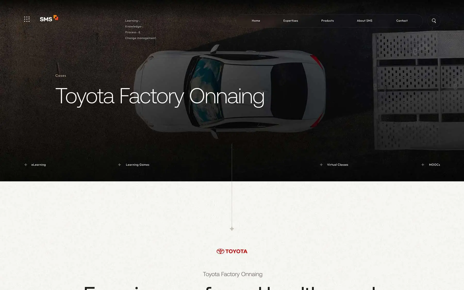 Toyota case pagina